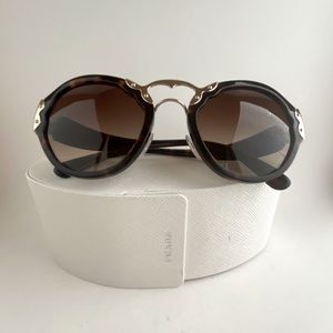 New Prada tortoise & gold sunglasses